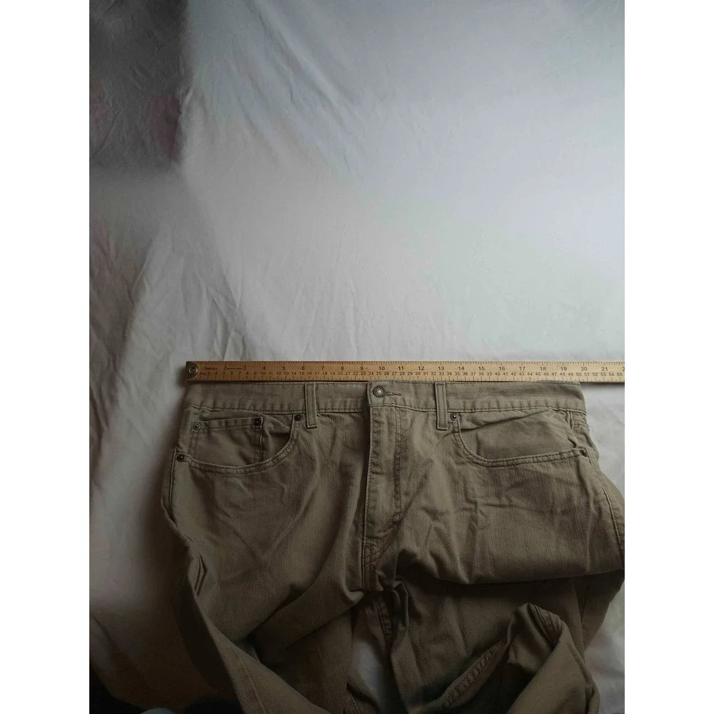 Levis Chino Pants Mens 40x28 Beige Preppy Smart Casual Straight Leg Workwear